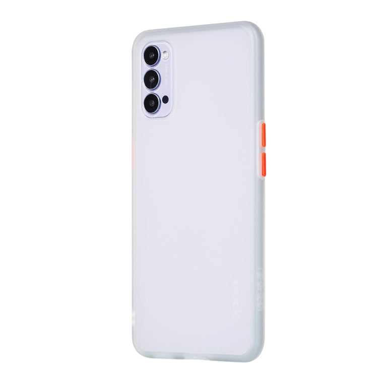 For OPPO Reno4 5G Skin Hand Feeling Series Anti-fall Frosted PC+ TPU Protective Case