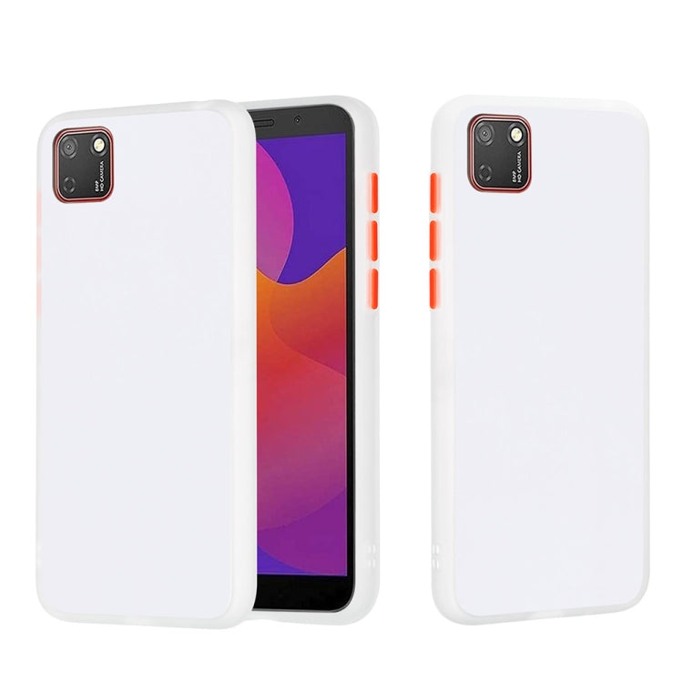 For Huawei Y5p Skin Hand Feeling Series Anti-fall Frosted PC+ TPU Protective Case