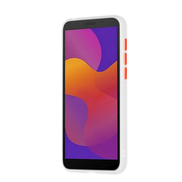 For Huawei Y5p Skin Hand Feeling Series Anti-fall Frosted PC+ TPU Protective Case