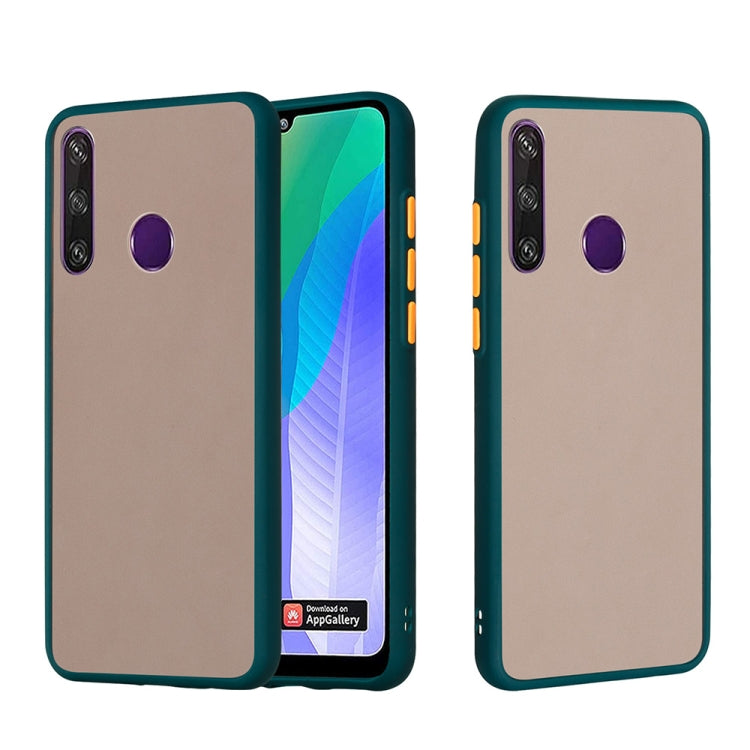 For Huawei Y6p Skin Hand Feeling Series Anti-fall Frosted PC+ TPU Protective Case