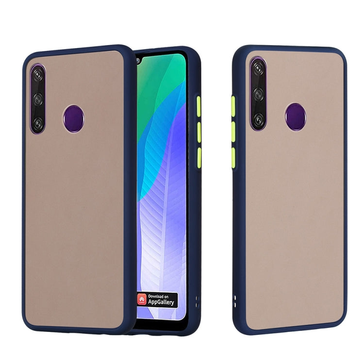 For Huawei Y6p Skin Hand Feeling Series Anti-fall Frosted PC+ TPU Protective Case