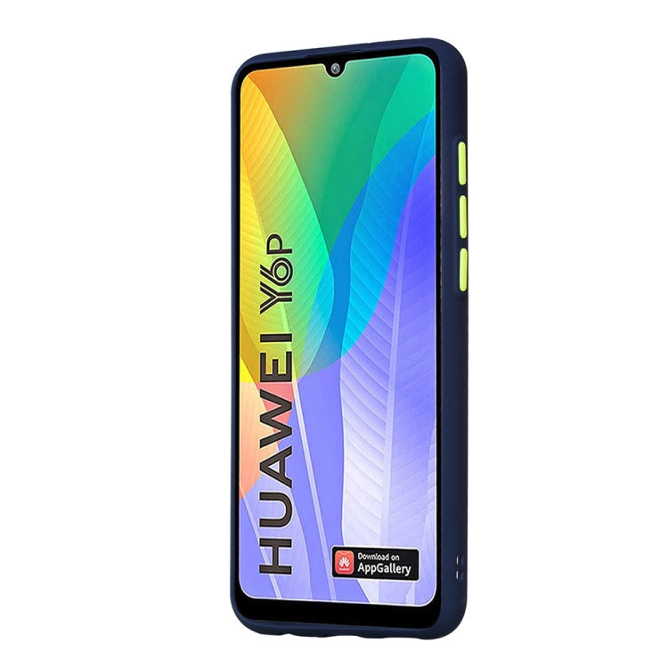 For Huawei Y6p Skin Hand Feeling Series Anti-fall Frosted PC+ TPU Protective Case