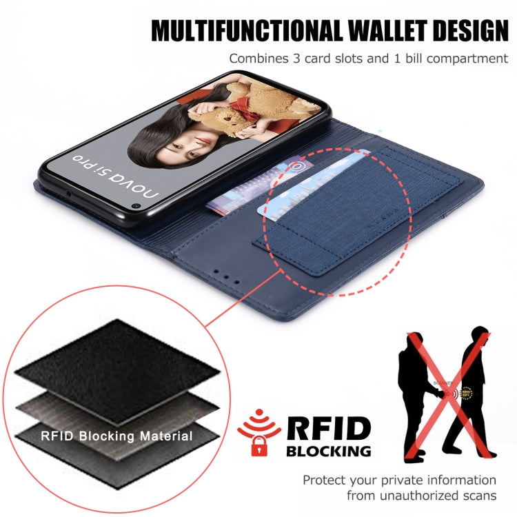 For Huawei Nova 5i Pro MUXMA MX109 Horizontal Flip Leather Case with Holder & Card Slot & Wallet