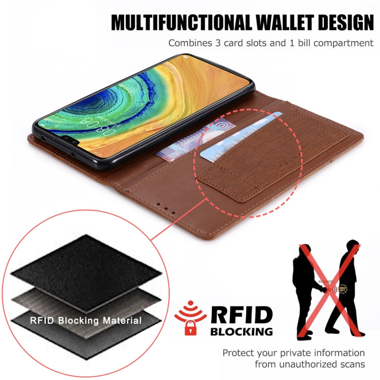 For Huawei Mate 30 MUXMA MX109 Horizontal Flip Leather Case with Holder & Card Slot & Wallet