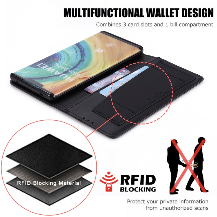 For Huawei Mate 30 Pro MUXMA MX109 Horizontal Flip Leather Case with Holder & Card Slot & Wallet