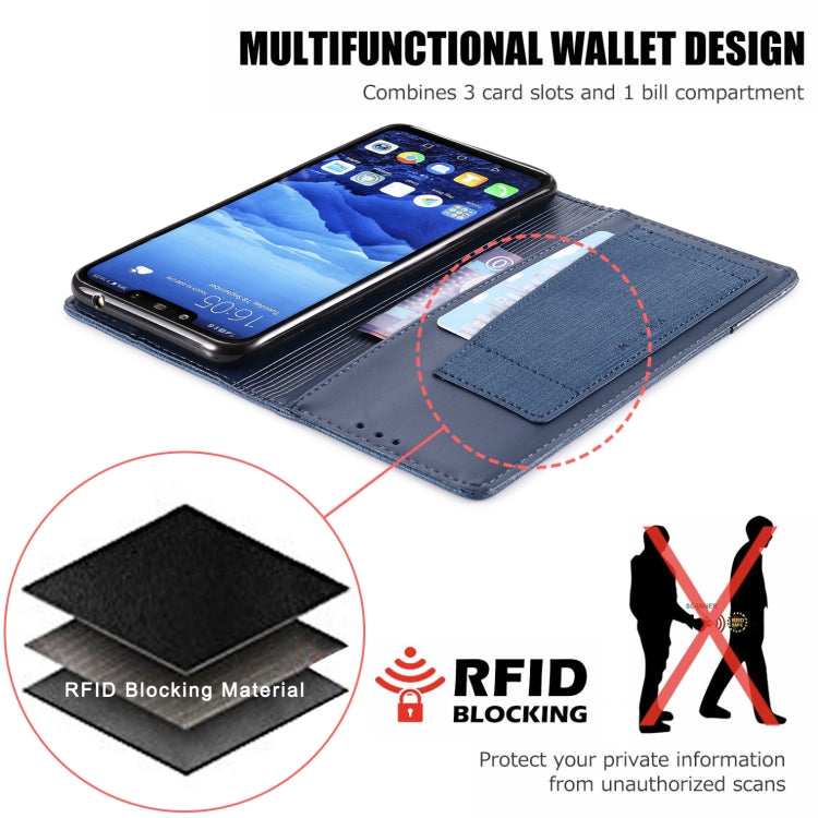 For Huawei Mate 20 Lite MUXMA MX109 Horizontal Flip Leather Case with Holder & Card Slot & Wallet