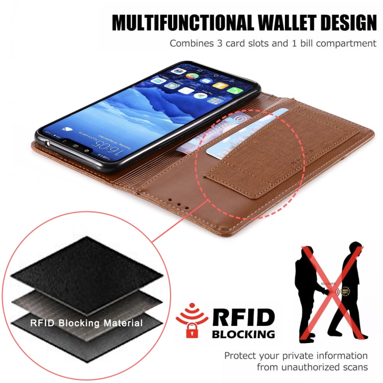 For Huawei Mate 20 Lite MUXMA MX109 Horizontal Flip Leather Case with Holder & Card Slot & Wallet