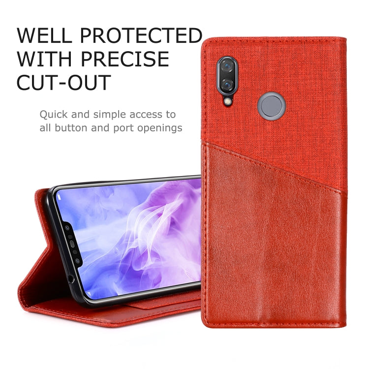 For Huawei Nova 3 MUXMA MX109 Horizontal Flip Leather Case with Holder & Card Slot & Wallet