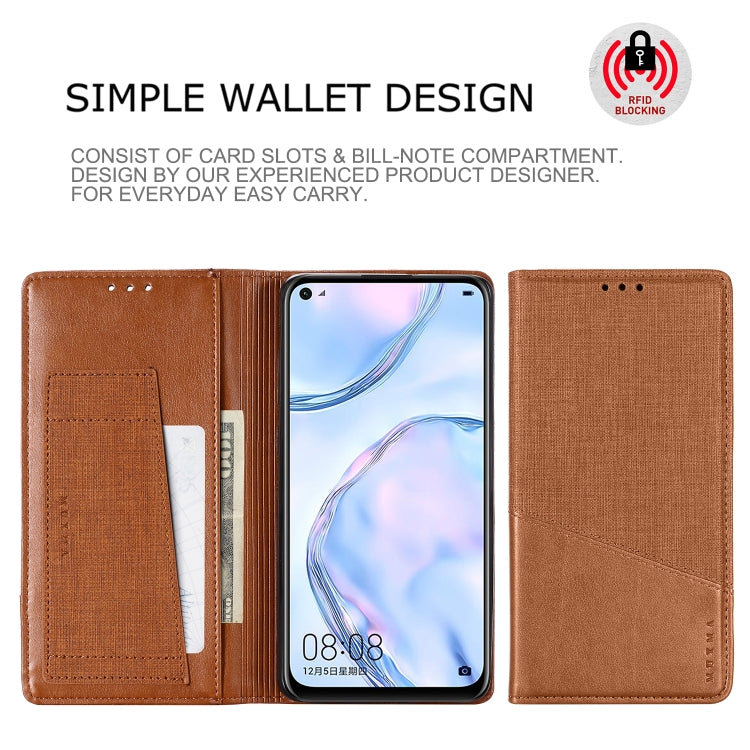 For Huawei Nova 6 SE MUXMA MX109 Horizontal Flip Leather Case with Holder & Card Slot & Wallet