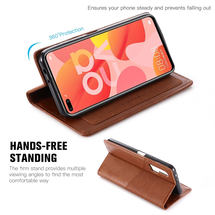 For Huawei Nova 6 MUXMA MX109 Horizontal Flip Leather Case with Holder & Card Slot & Wallet