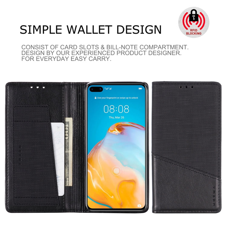 For Huawei P40 MUXMA MX109 Horizontal Flip Leather Case with Holder & Card Slot & Wallet