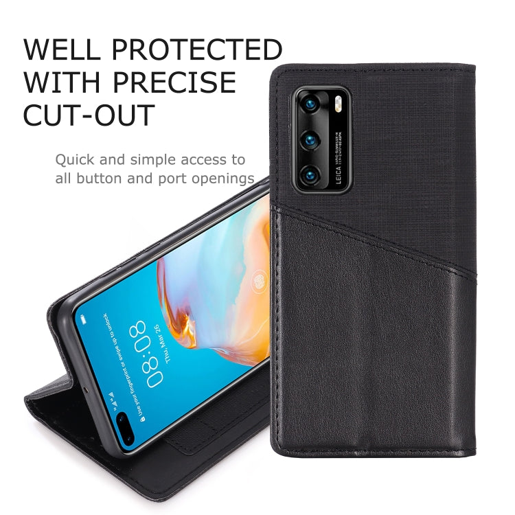 For Huawei P40 MUXMA MX109 Horizontal Flip Leather Case with Holder & Card Slot & Wallet