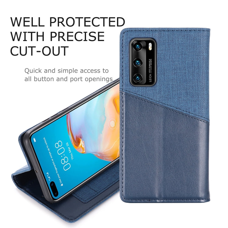 For Huawei P40 MUXMA MX109 Horizontal Flip Leather Case with Holder & Card Slot & Wallet