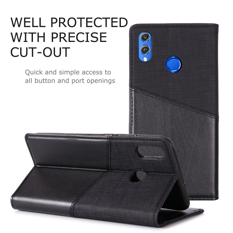 For Huawei Honor 8X MUXMA MX109 Horizontal Flip Leather Case with Holder & Card Slot & Wallet