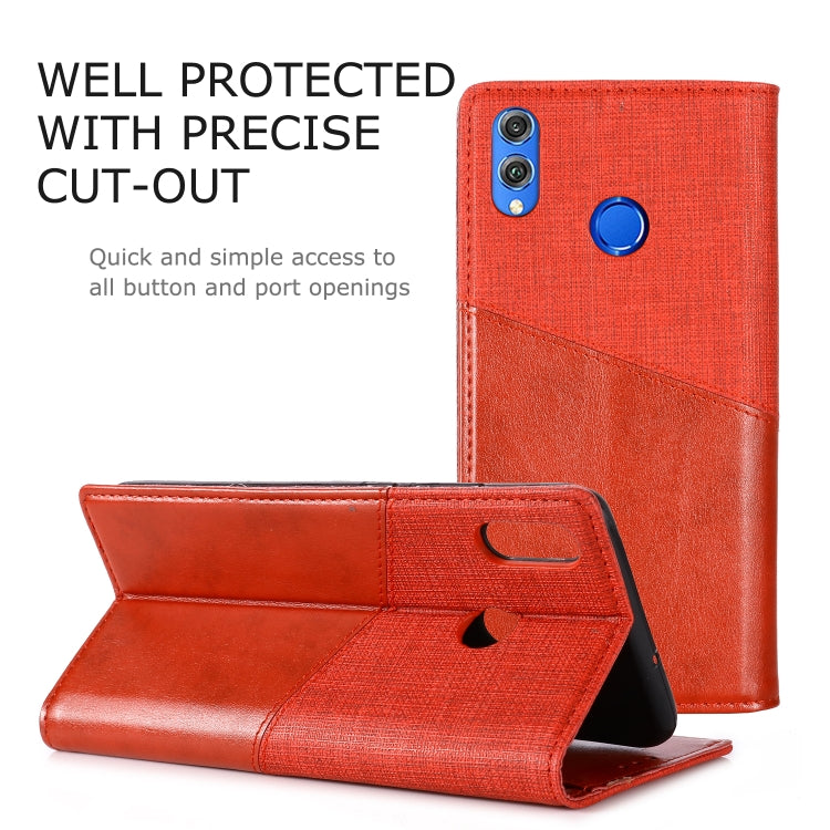 For Huawei Honor 8X MUXMA MX109 Horizontal Flip Leather Case with Holder & Card Slot & Wallet
