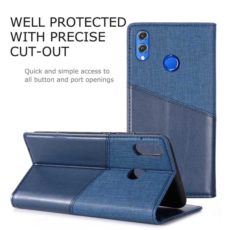 For Huawei Honor 8X MUXMA MX109 Horizontal Flip Leather Case with Holder & Card Slot & Wallet