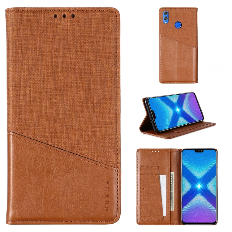 For Huawei Honor 8X MUXMA MX109 Horizontal Flip Leather Case with Holder & Card Slot & Wallet
