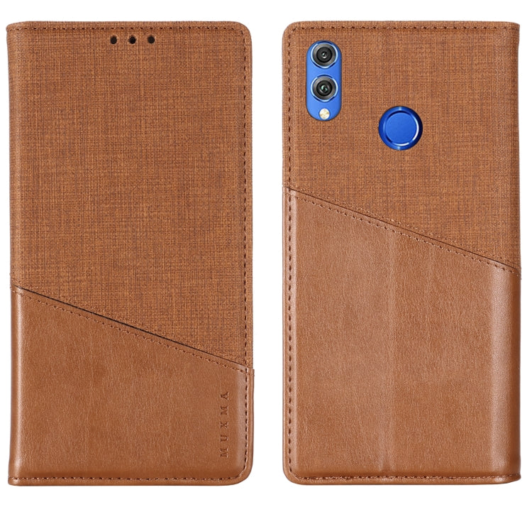 For Huawei Honor 8X MUXMA MX109 Horizontal Flip Leather Case with Holder & Card Slot & Wallet
