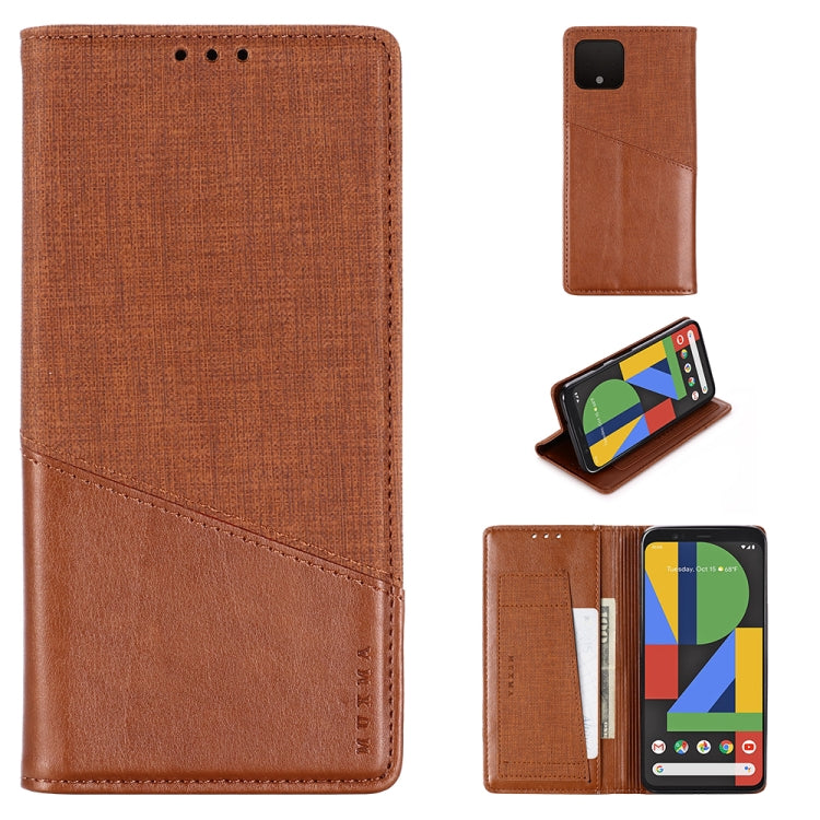 For Google Pixel 4 MUXMA MX109 Horizontal Flip Leather Case with Holder & Card Slot & Wallet