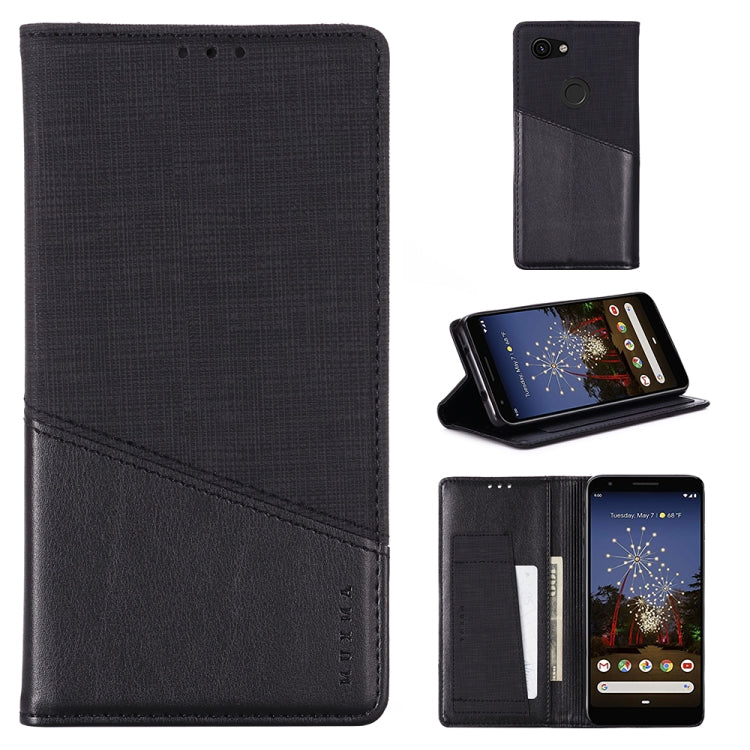 For Google Pixel 3a MUXMA MX109 Horizontal Flip Leather Case with Holder & Card Slot & Wallet
