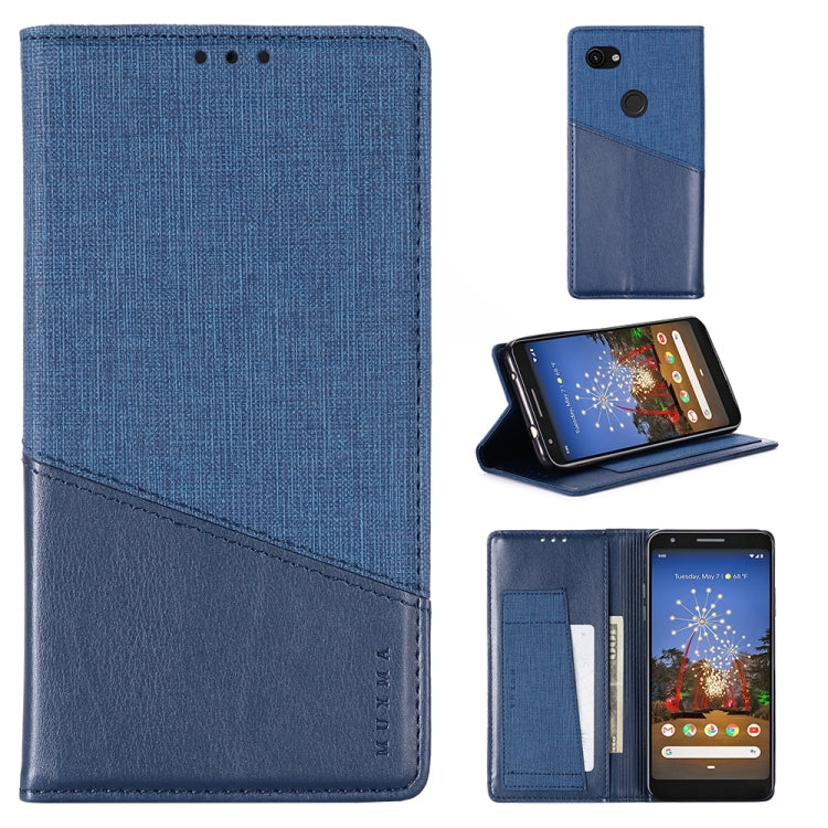 For Google Pixel 3a XL MUXMA MX109 Horizontal Flip Leather Case with Holder & Card Slot & Wallet