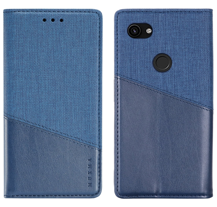 For Google Pixel 3a XL MUXMA MX109 Horizontal Flip Leather Case with Holder & Card Slot & Wallet