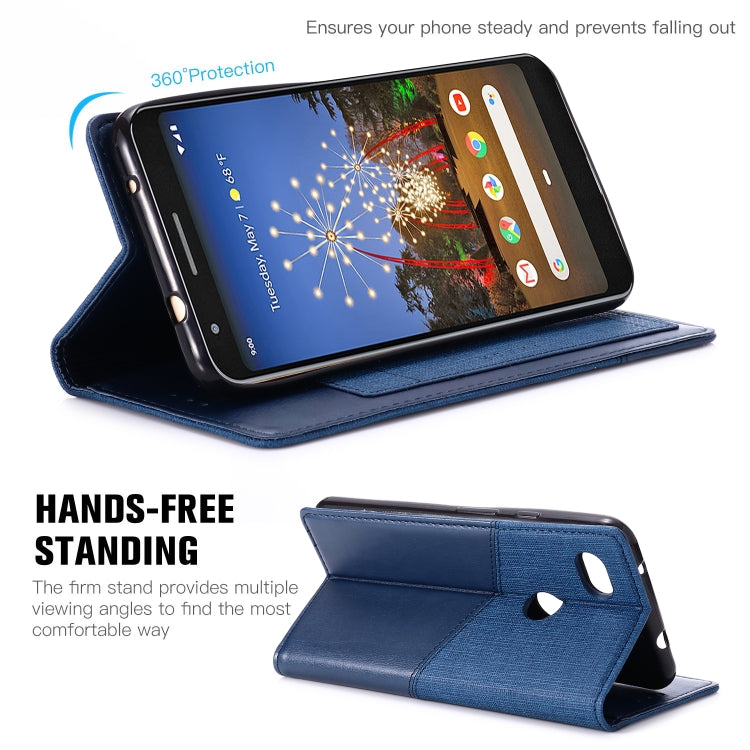 For Google Pixel 3a XL MUXMA MX109 Horizontal Flip Leather Case with Holder & Card Slot & Wallet