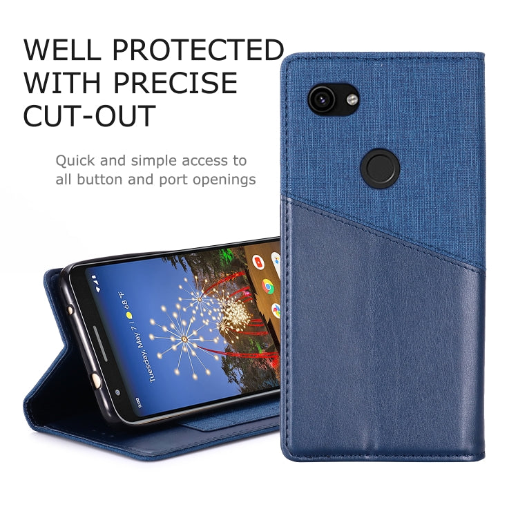 For Google Pixel 3a XL MUXMA MX109 Horizontal Flip Leather Case with Holder & Card Slot & Wallet