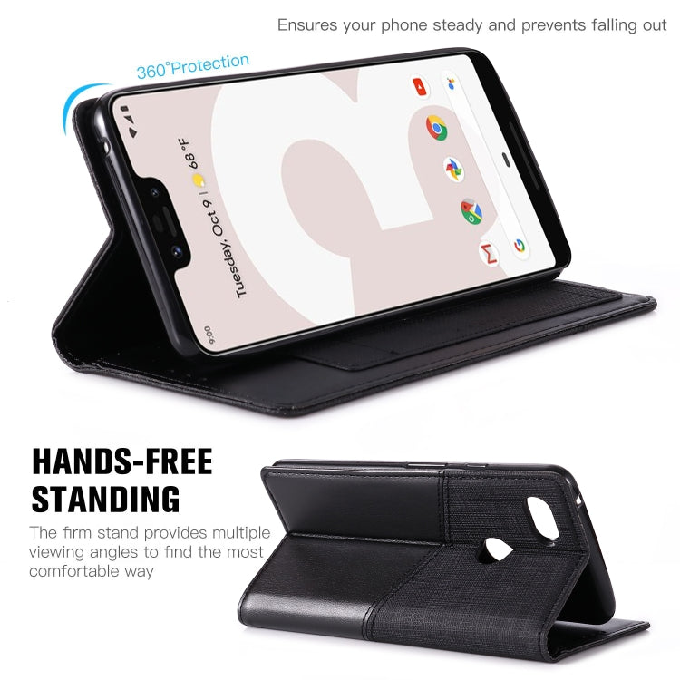 For Google Pixel 3 XL MUXMA MX109 Horizontal Flip Leather Case with Holder & Card Slot & Wallet