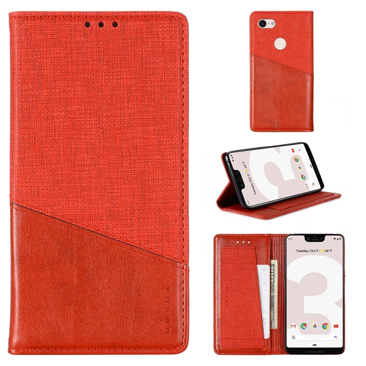 For Google Pixel 3 XL MUXMA MX109 Horizontal Flip Leather Case with Holder & Card Slot & Wallet