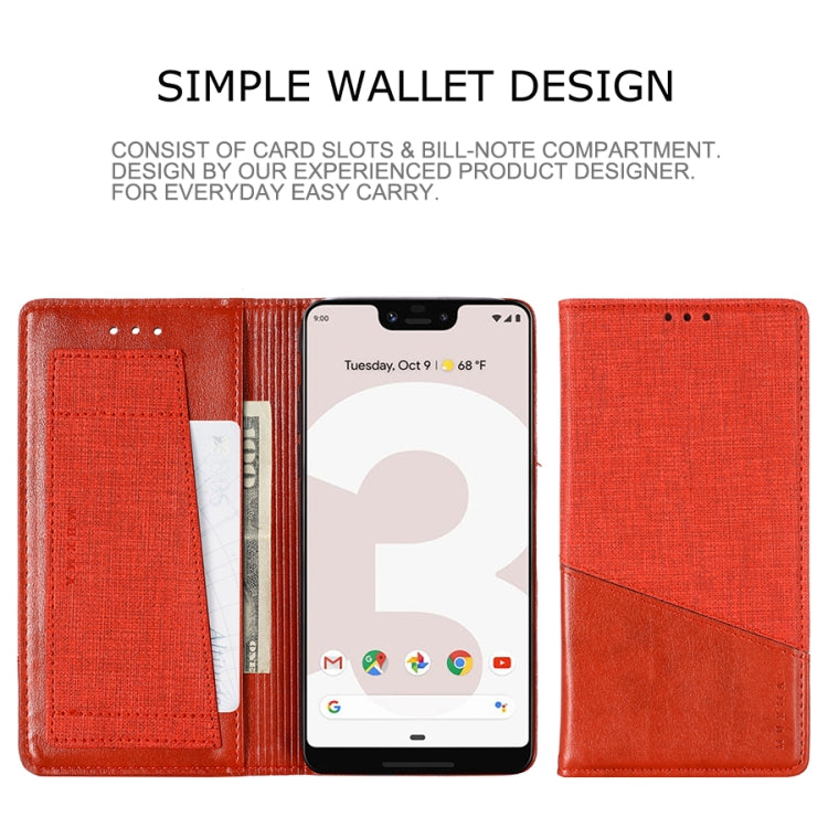 For Google Pixel 3 XL MUXMA MX109 Horizontal Flip Leather Case with Holder & Card Slot & Wallet