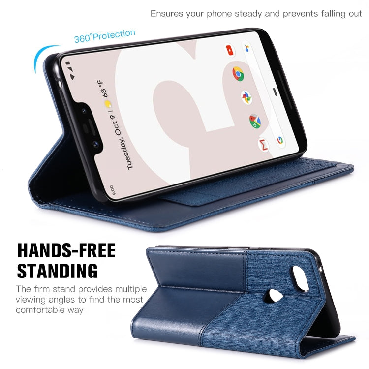 For Google Pixel 3 XL MUXMA MX109 Horizontal Flip Leather Case with Holder & Card Slot & Wallet
