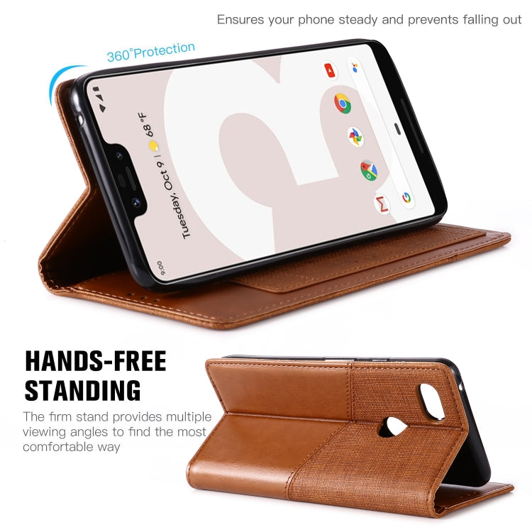For Google Pixel 3 XL MUXMA MX109 Horizontal Flip Leather Case with Holder & Card Slot & Wallet