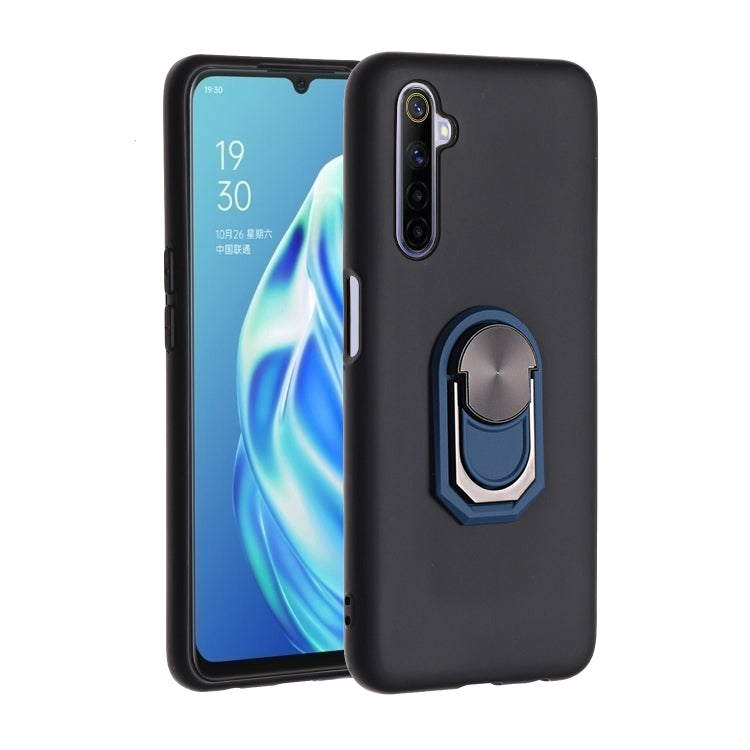For OPPO Realme 5 PC + TPU Shockproof Protective Case with Ring Holder