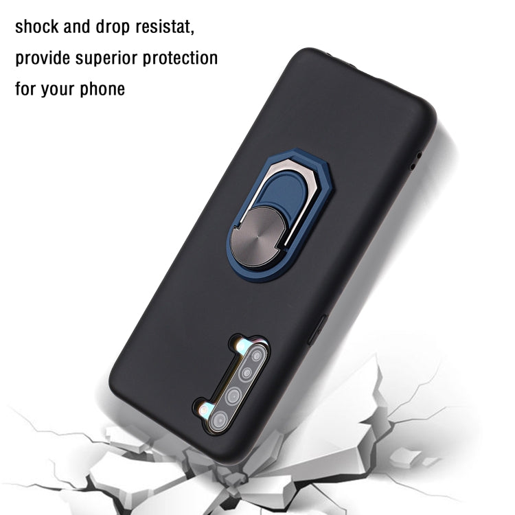 For OPPO Reno3 PC + TPU Shockproof Protective Case with Ring Holder