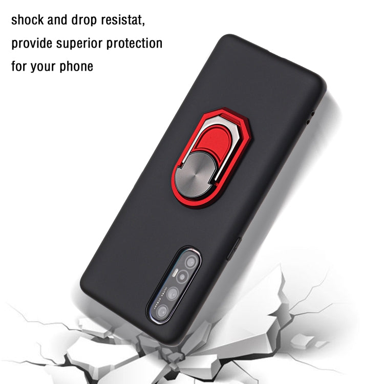 For OPPO Reno3 Pro PC + TPU Shockproof Protective Case with Ring Holder