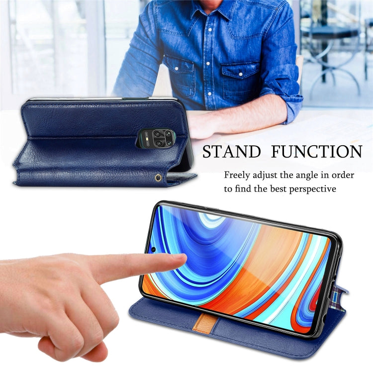 For Xiaomi Redmi Note 9 Pro Cubic Grid Pressed Horizontal Flip Magnetic Leather Case with Holder & Card Slots & Wallet