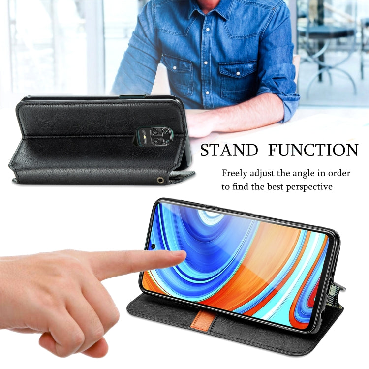 For Xiaomi Redmi Note 9 Pro Cubic Grid Pressed Horizontal Flip Magnetic Leather Case with Holder & Card Slots & Wallet