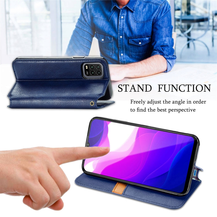 For Xiaomi Mi 10 Lite 5G Cubic Grid Pressed Horizontal Flip Magnetic Leather Case with Holder & Card Slots & Wallet