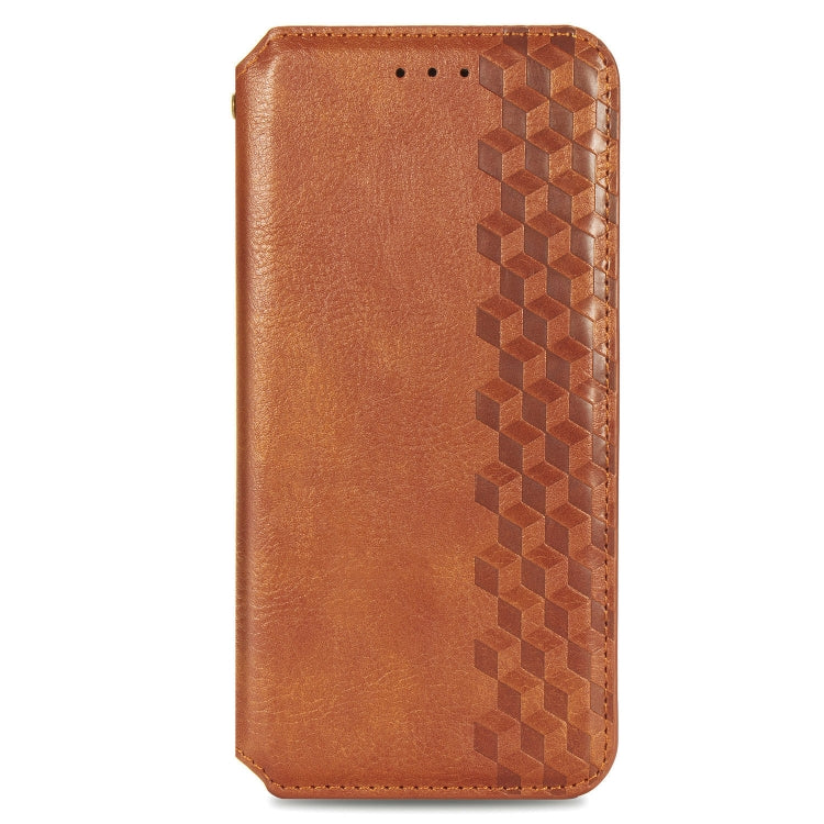 For OPPO A31 5G Cubic Grid Pressed Horizontal Flip Magnetic Leather Case with Holder & Card Slots & Wallet