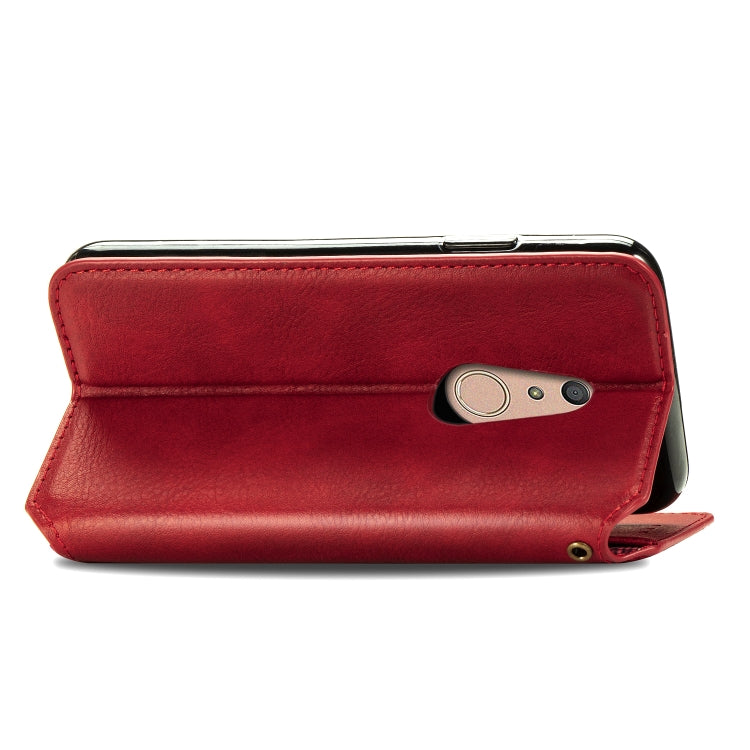 For Fujitsu Arrows Be4 F-41A Cubic Grid Pressed Horizontal Flip Magnetic Leather Case with Holder & Card Slots & Wallet