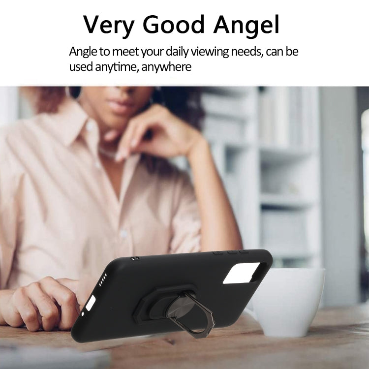 For Huawei Honor Play4T Pro Black Armor PC + TPU Shockproof Protective Case with Ring Holder(Red)