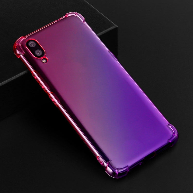 For Vivo X23 Four-Corner Airbag Shockproof Gradient Color Clear TPU Case