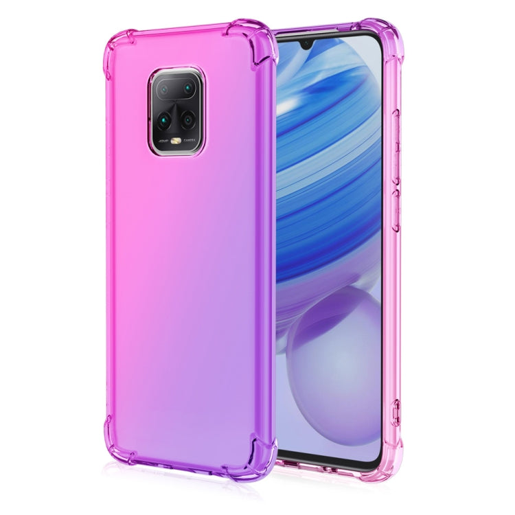 For Xiaomi Redmi 10X 5G Four-Corner Airbag Shockproof Gradient Color TPU Protective Case