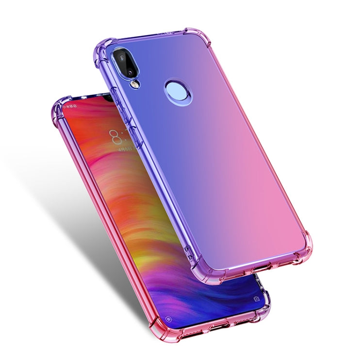 For Xiaomi Redmi Note 7 Four-Corner Airbag Shockproof Gradient Color TPU Protective Case