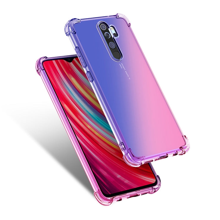 For Xiaomi Redmi Note 8 Pro Four-Corner Airbag Shockproof Gradient Color TPU Protective Case