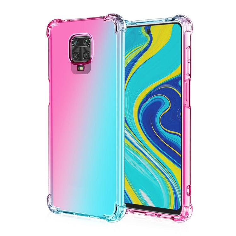 For Xiaomi Redmi Note 9S Four-Corner Airbag Shockproof Gradient Color TPU Protective Case