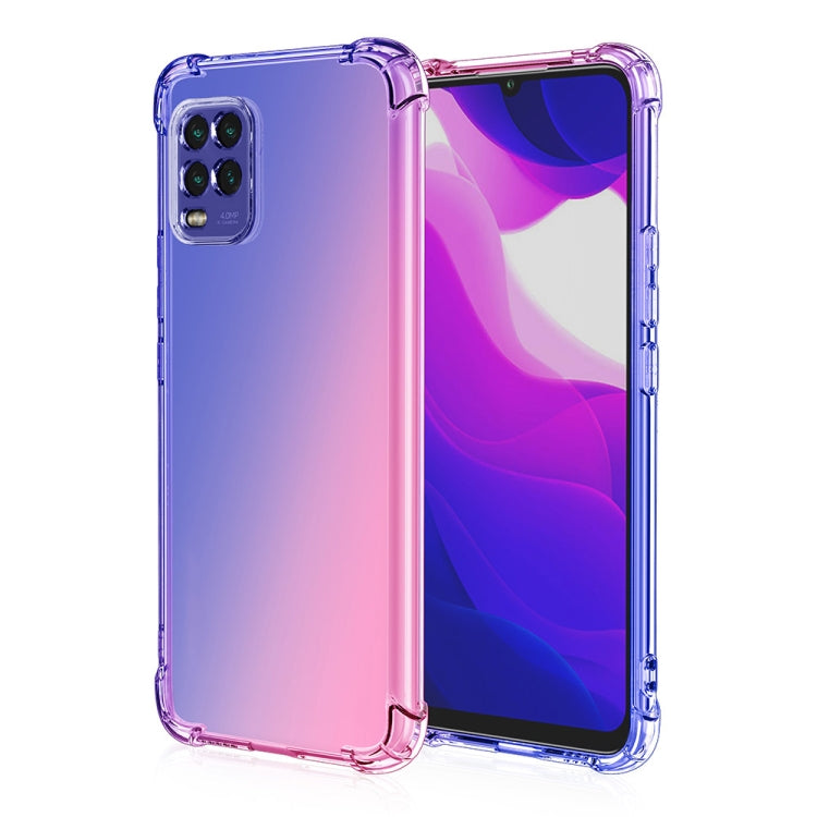 For Xiaomi Mi 10 Lite Four-Corner Airbag Shockproof Gradient Color TPU Protective Case