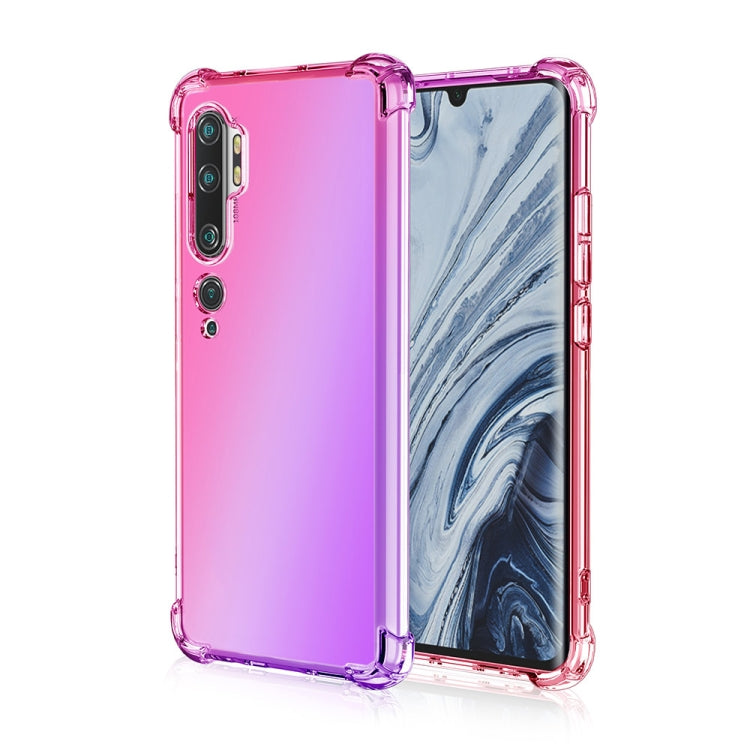 For Xiaomi Mi CC9 Pro Four-Corner Airbag Shockproof Gradient Color TPU Protective Case