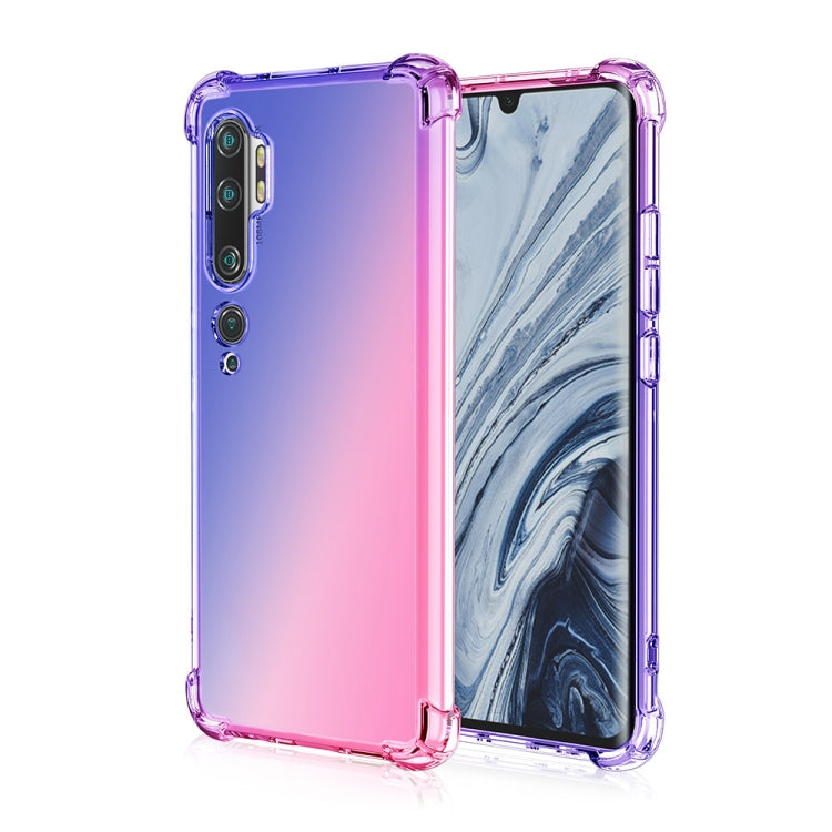 For Xiaomi Mi CC9 Pro Four-Corner Airbag Shockproof Gradient Color TPU Protective Case